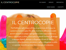 Tablet Screenshot of ilcentrocopie.it